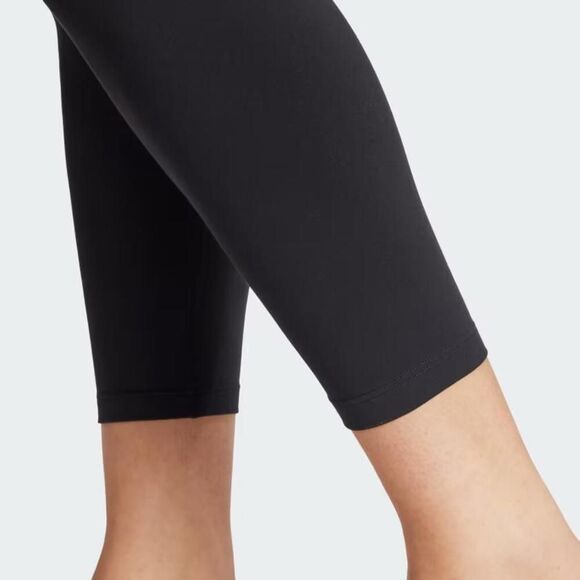 Adidas All Me 7/8 Ankle Leggings Women's 1X Black Stretch Elastic Waist APP1206 - Picture 11 of 12